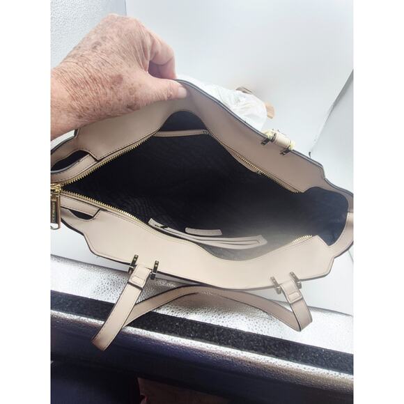 STEVE MADDEN brown leather style handbag purse leopard cheetah lining - Picture 8 of 12